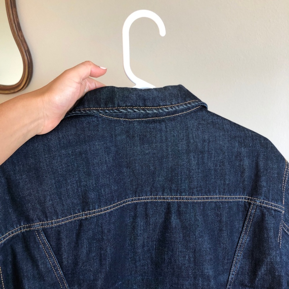 SOLD Men’s Levi’s Down Filled Denim Trucker Jean Jacket - Picture 6 of 7